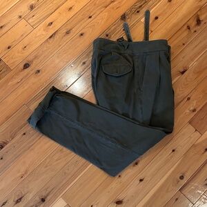 Rubinacci Napoli olive Gurkha trousers